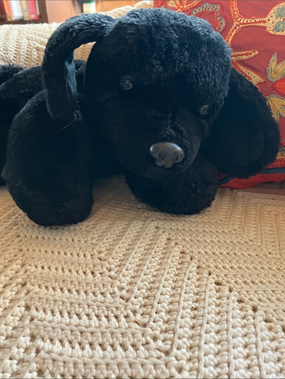 Douglas 18” black Labrador puppy plush vintage 1990’s dog stuffed animal - Picture 2 of 10
